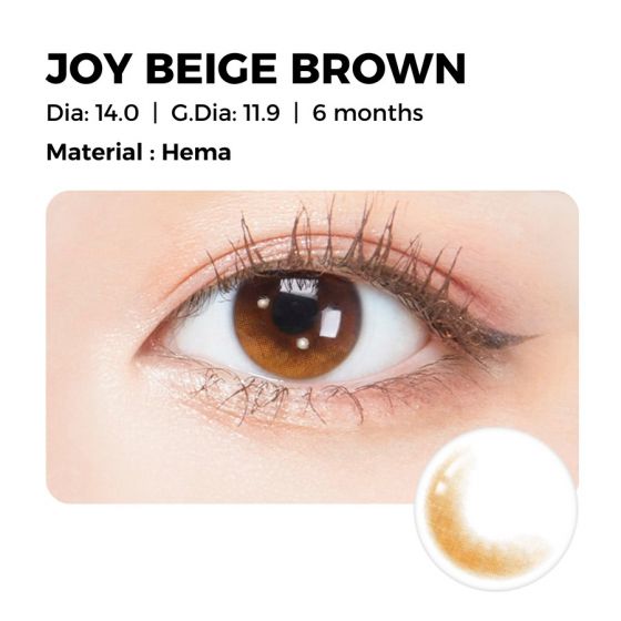 Joy Beige Brown Contact Lens
