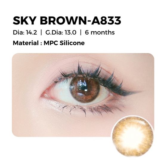 Sky Brown Contact Lens